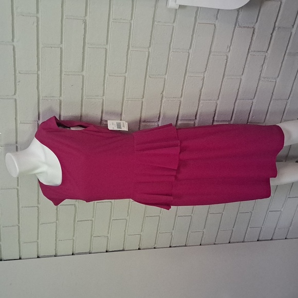 Ronnie Nicole Fucia Ruffle Business/Formal Dress. Size 12 NWOT - Picture 5 of 11